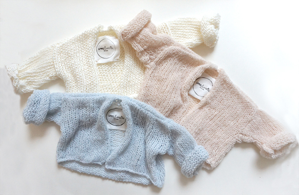 nachhaltige und handgefertigte Strickmode fuer Babys